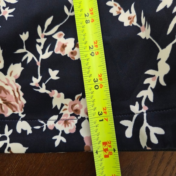 B Darlin Floral Halter Maxi Dress Navy Pink Formal Prom Womens 1/2 NWT - Picture 11 of 11